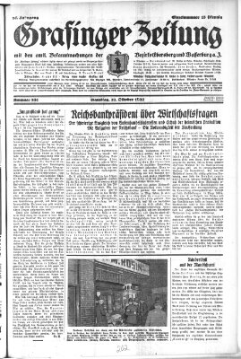 Grafinger Zeitung Samstag 22. Oktober 1932