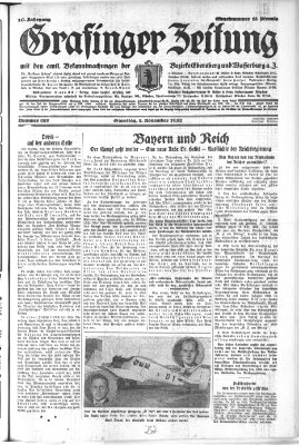 Grafinger Zeitung Samstag 5. November 1932