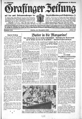 Grafinger Zeitung Freitag 30. Dezember 1932