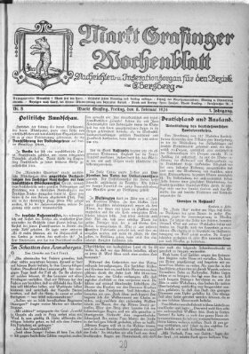 Grafinger Zeitung Freitag 8. Februar 1924