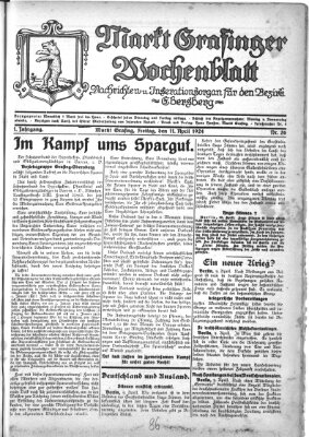 Grafinger Zeitung Freitag 11. April 1924