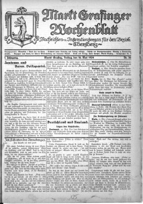 Grafinger Zeitung Freitag 16. Mai 1924