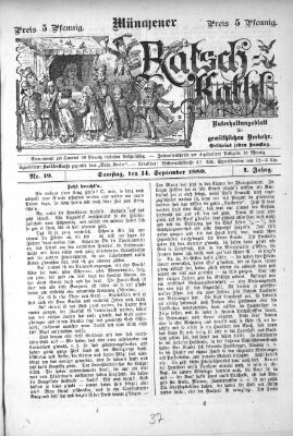 Münchener Ratsch-Kathl Samstag 14. September 1889