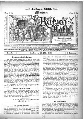 Münchener Ratsch-Kathl Samstag 29. März 1890