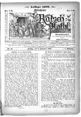 Münchener Ratsch-Kathl Samstag 6. September 1890