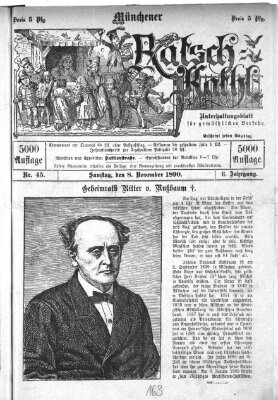 Münchener Ratsch-Kathl Samstag 8. November 1890