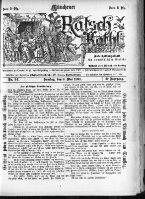 Münchener Ratsch-Kathl Samstag 9. Mai 1891