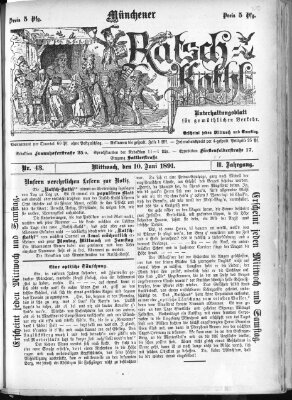 Münchener Ratsch-Kathl Mittwoch 10. Juni 1891