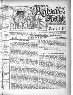 Münchener Ratsch-Kathl Samstag 4. Juli 1891