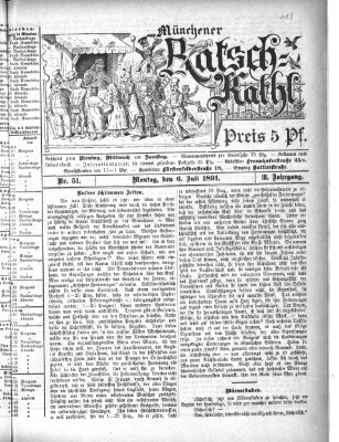 Münchener Ratsch-Kathl Montag 6. Juli 1891