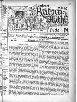 Münchener Ratsch-Kathl Mittwoch 15. Juli 1891