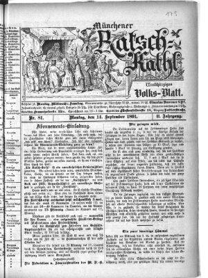 Münchener Ratsch-Kathl Montag 14. September 1891