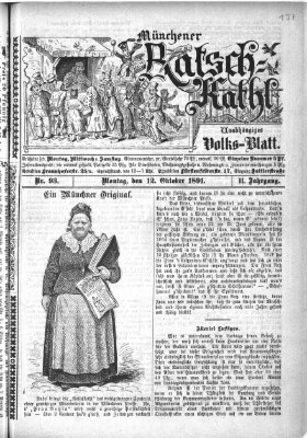 Münchener Ratsch-Kathl Montag 12. Oktober 1891