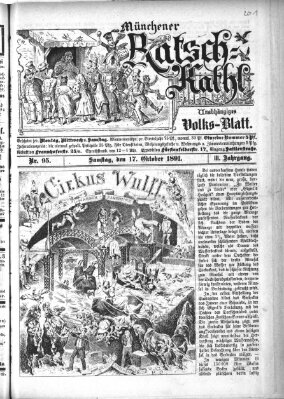 Münchener Ratsch-Kathl Samstag 17. Oktober 1891