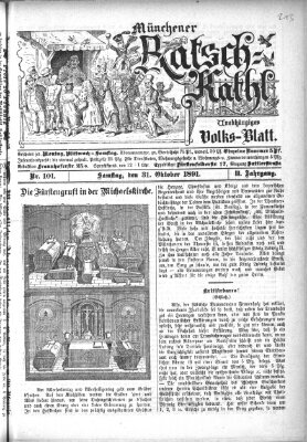 Münchener Ratsch-Kathl Samstag 31. Oktober 1891