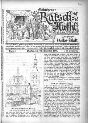 Münchener Ratsch-Kathl Montag 30. November 1891