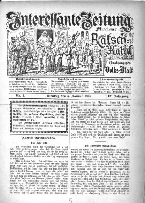 Münchener Ratsch-Kathl Dienstag 5. Januar 1892