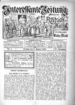 Münchener Ratsch-Kathl Freitag 8. Januar 1892