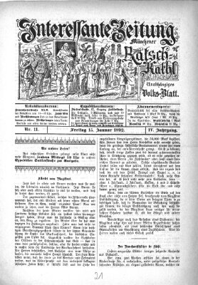 Münchener Ratsch-Kathl Freitag 15. Januar 1892