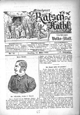 Münchener Ratsch-Kathl Samstag 12. März 1892