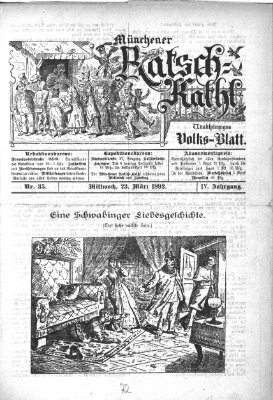 Münchener Ratsch-Kathl Mittwoch 23. März 1892