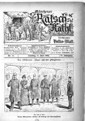 Münchener Ratsch-Kathl Samstag 11. Juni 1892