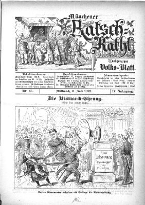 Münchener Ratsch-Kathl Mittwoch 6. Juli 1892