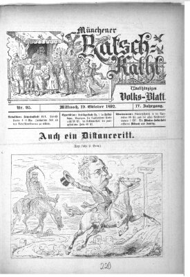 Münchener Ratsch-Kathl Mittwoch 19. Oktober 1892