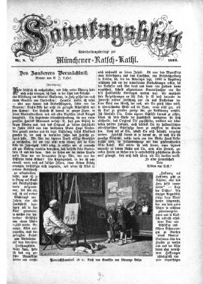 Münchener Ratsch-Kathl. Sonntagsblatt : Unterhaltungsbeilage zur Münchener Ratsch-Kathl (Münchener Ratsch-Kathl) Sonntag 21. Februar 1892