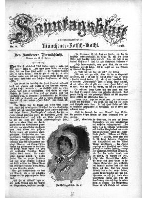 Münchener Ratsch-Kathl. Sonntagsblatt : Unterhaltungsbeilage zur Münchener Ratsch-Kathl (Münchener Ratsch-Kathl) Sonntag 28. Februar 1892