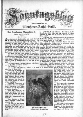 Münchener Ratsch-Kathl. Sonntagsblatt : Unterhaltungsbeilage zur Münchener Ratsch-Kathl (Münchener Ratsch-Kathl) Sonntag 20. März 1892