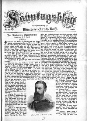 Münchener Ratsch-Kathl. Sonntagsblatt : Unterhaltungsbeilage zur Münchener Ratsch-Kathl (Münchener Ratsch-Kathl) Sonntag 1. Mai 1892
