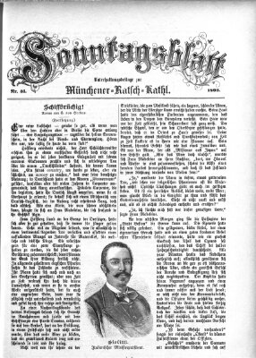 Münchener Ratsch-Kathl. Sonntagsblatt : Unterhaltungsbeilage zur Münchener Ratsch-Kathl (Münchener Ratsch-Kathl) Sonntag 31. Juli 1892