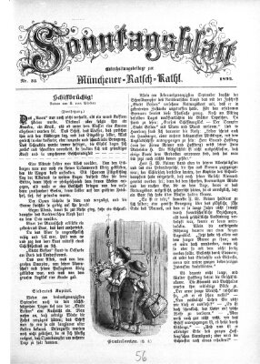 Münchener Ratsch-Kathl. Sonntagsblatt : Unterhaltungsbeilage zur Münchener Ratsch-Kathl (Münchener Ratsch-Kathl) Sonntag 28. August 1892
