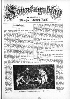 Münchener Ratsch-Kathl. Sonntagsblatt : Unterhaltungsbeilage zur Münchener Ratsch-Kathl (Münchener Ratsch-Kathl) Sonntag 11. September 1892