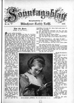 Münchener Ratsch-Kathl. Sonntagsblatt : Unterhaltungsbeilage zur Münchener Ratsch-Kathl (Münchener Ratsch-Kathl) Sonntag 18. September 1892