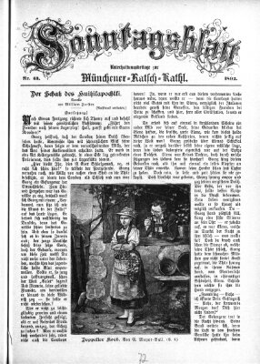 Münchener Ratsch-Kathl. Sonntagsblatt : Unterhaltungsbeilage zur Münchener Ratsch-Kathl (Münchener Ratsch-Kathl) Sonntag 23. Oktober 1892