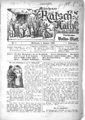 Münchener Ratsch-Kathl Mittwoch 4. Januar 1893