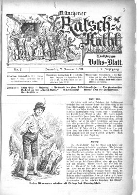 Münchener Ratsch-Kathl Samstag 7. Januar 1893