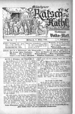 Münchener Ratsch-Kathl Mittwoch 8. März 1893