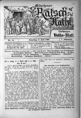 Münchener Ratsch-Kathl Samstag 8. Juli 1893