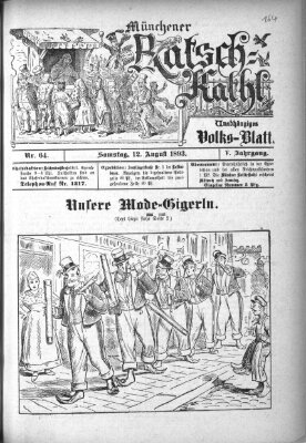 Münchener Ratsch-Kathl Samstag 12. August 1893