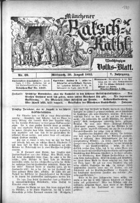 Münchener Ratsch-Kathl Mittwoch 30. August 1893