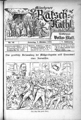 Münchener Ratsch-Kathl Samstag 7. Oktober 1893