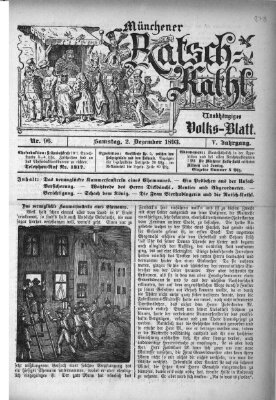 Münchener Ratsch-Kathl Samstag 2. Dezember 1893