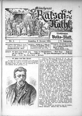 Münchener Ratsch-Kathl Samstag 6. Januar 1894