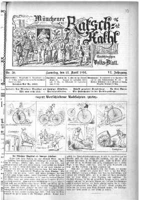 Münchener Ratsch-Kathl Samstag 14. April 1894