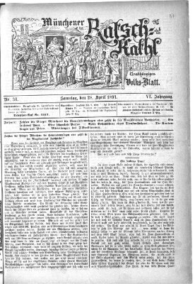 Münchener Ratsch-Kathl Samstag 28. April 1894