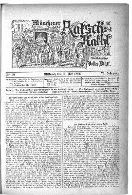 Münchener Ratsch-Kathl Mittwoch 16. Mai 1894