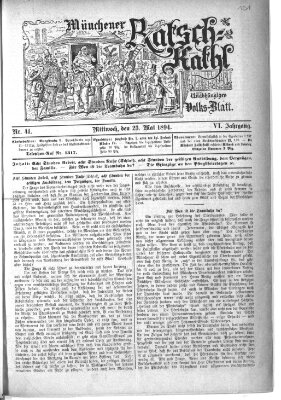 Münchener Ratsch-Kathl Mittwoch 23. Mai 1894